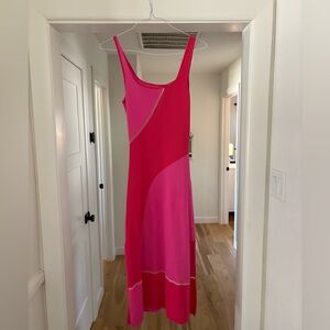 Fate Pink and Red Sleeveless Maxi Dress